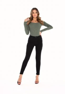 High Waist Skinny - Slim Fit Jeans - Black -Only Mode Winkel 106cc7666e8642368daa3e9a24ccb029