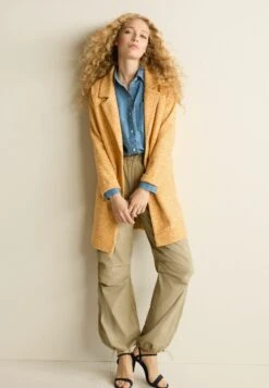 Next Halflange Jas - Ochre Yellow