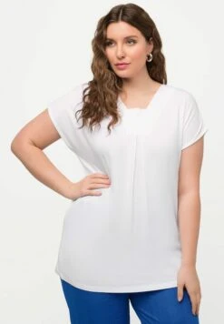 Ulla Popken T-Shirt Basic - Blanc Neige 8 Ulla Popken T-Shirt Basic - Blanc Neige -Only Mode Winkel 115547529263483d88698e0e8f647e09