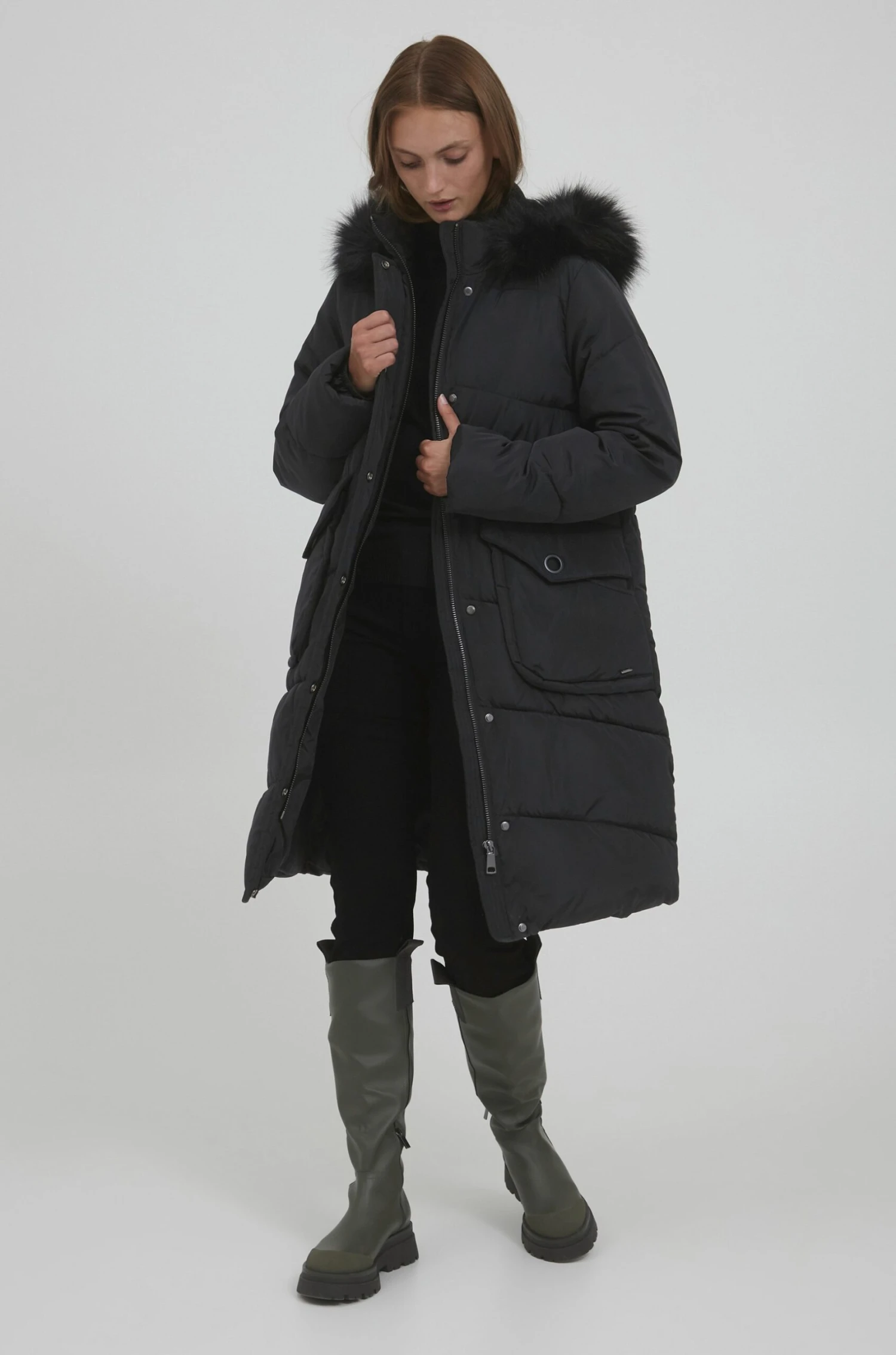 B.young Byabelone Coat 3 - Winterjas - Black 2 B.young Byabelone Coat 3 - Winterjas - Black - Afbeelding 2