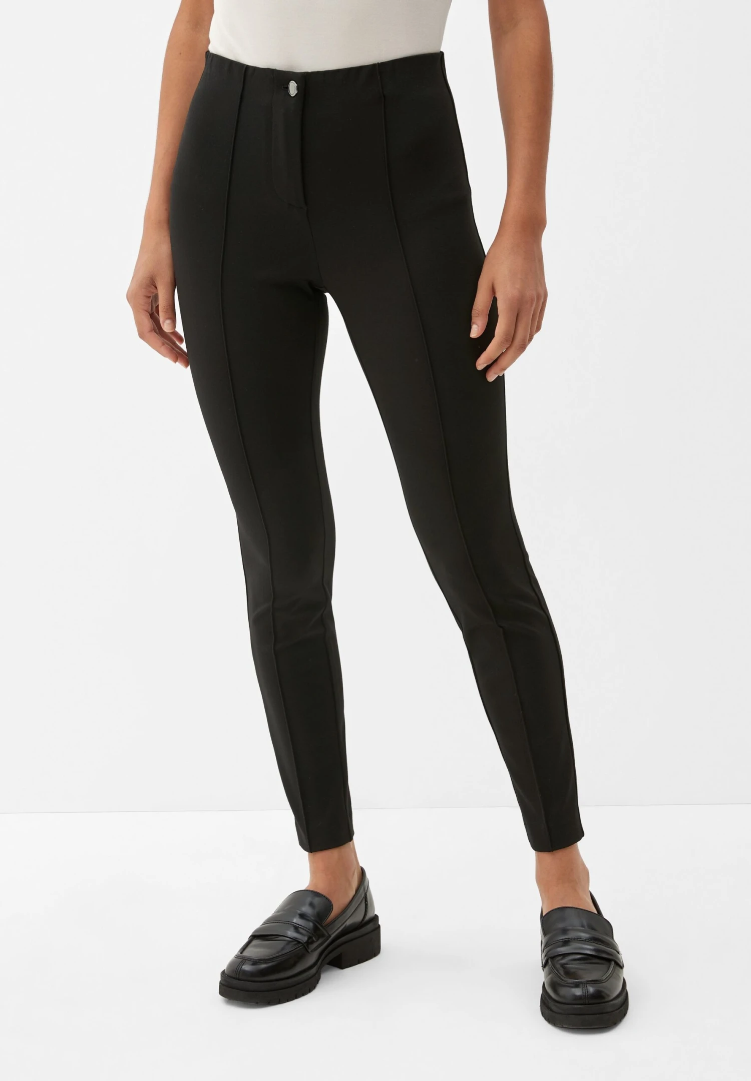 S.Oliver BLACK LABEL Mit Biesennaht - Broek - Schwarz 1 S.Oliver BLACK LABEL Mit Biesennaht - Broek - Schwarz