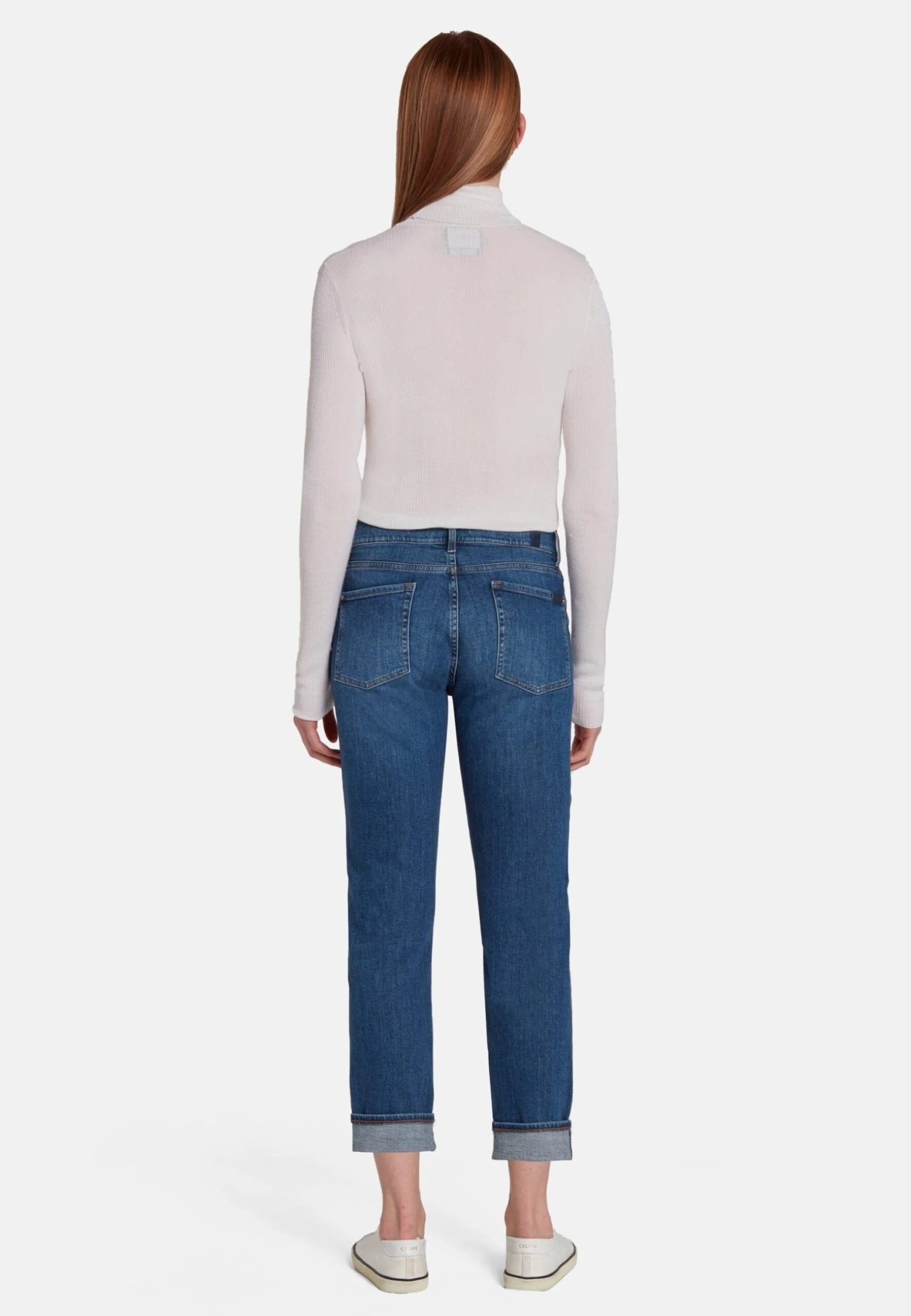 7 For All Mankind Friend - Slim Fit Jeans - Mid Blue 2 7 For All Mankind Friend - Slim Fit Jeans - Mid Blue - Afbeelding 2