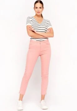 LOLALIZA Slim Fit - Broek - Pink