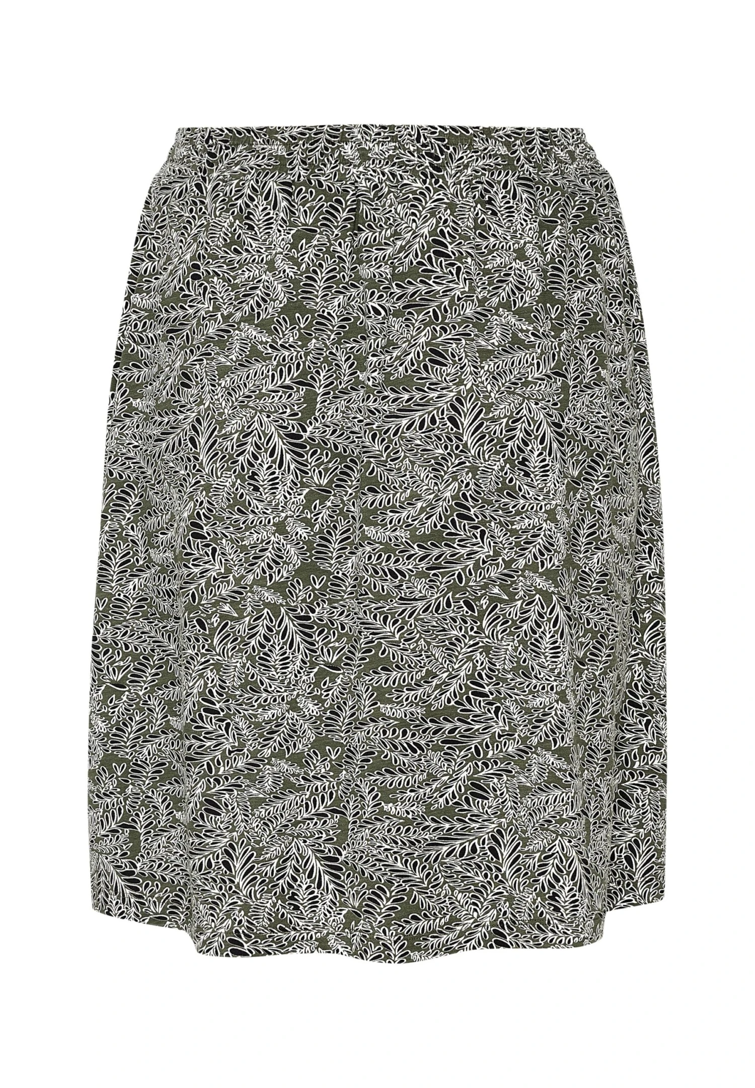 Kaffe Kahazel - A-Lijn Rok - Grape Leaf Black Leaf Print 6 Kaffe Kahazel - A-Lijn Rok - Grape Leaf Black Leaf Print - Afbeelding 6