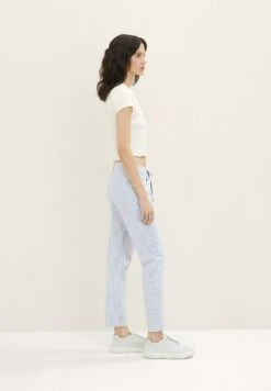 Tom Tailor Tapered - Broek - Blue Stripe Pants -Only Mode Winkel 12de6a45523847bb8359f08d3fe00dd7
