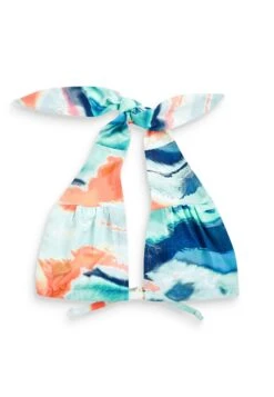Next Bandeau Multiway Standard - Bikinitop - Blue/Coral/Pink Tie Dye -Only Mode Winkel 1329eb95388c4c64a8741635ccb3e645