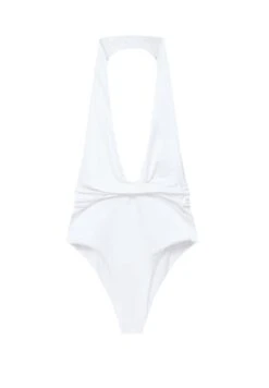 PULL & BEAR Draped Halter - Body - White 9 PULL & BEAR Draped Halter - Body - White -Only Mode Winkel 1356f0402dee4c11bc3bfd7073fd530f