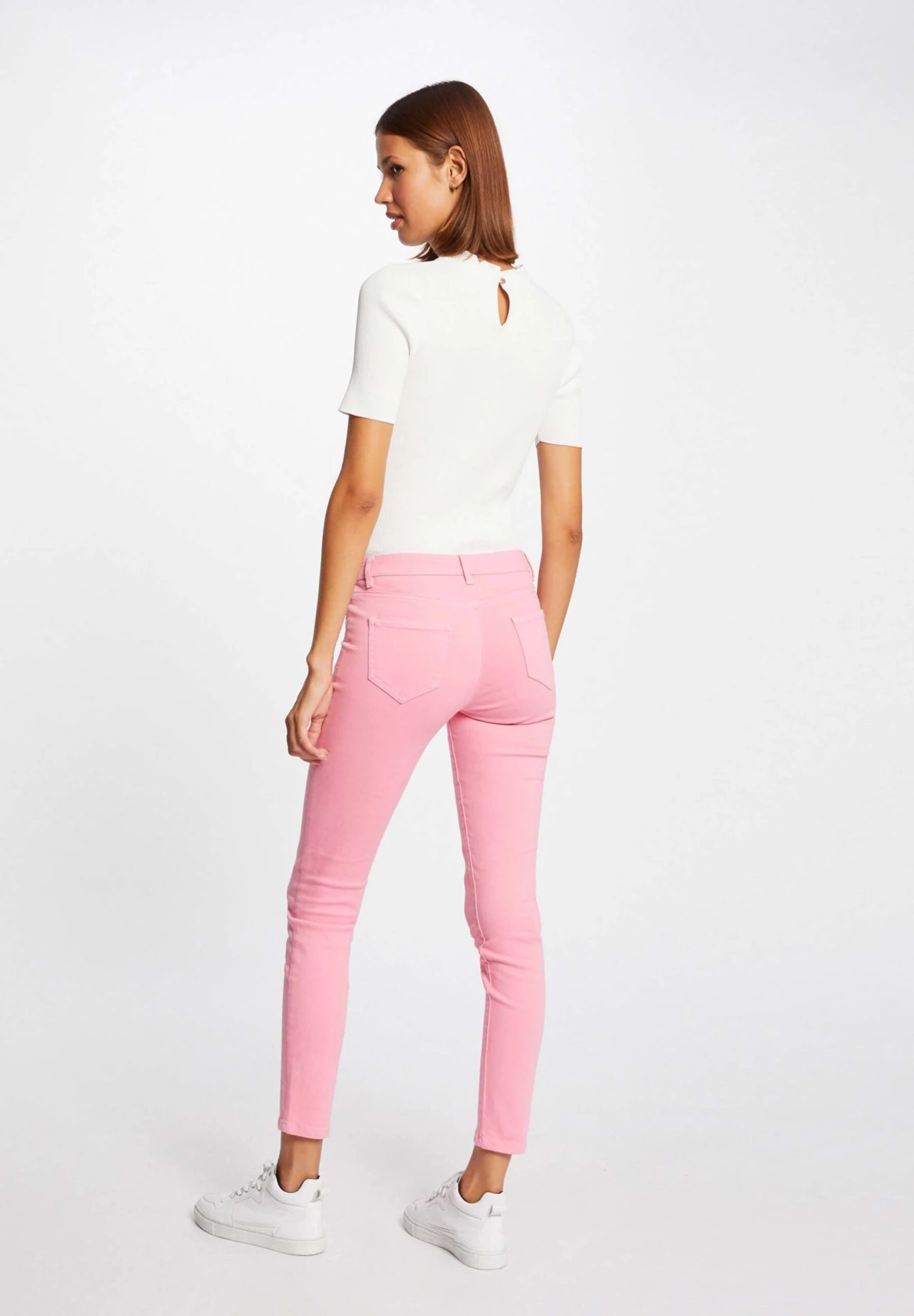 MORGAN Petra - Jeans Skinny Fit - Mottled Pink 2 MORGAN Petra - Jeans Skinny Fit - Mottled Pink - Afbeelding 2