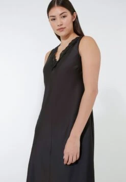 ELENA MIRO Langes Mit Spitze - Jurk - Nero -Only Mode Winkel 13dbbdf74a3f4e2ba9addaf3ad69d5f6