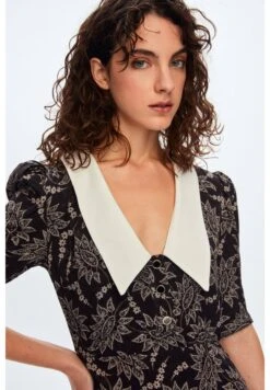 Balloon Sleeve Printed - Jurk - Printed Black -Only Mode Winkel 13fc79c823bb4403ab99269f8c17c838