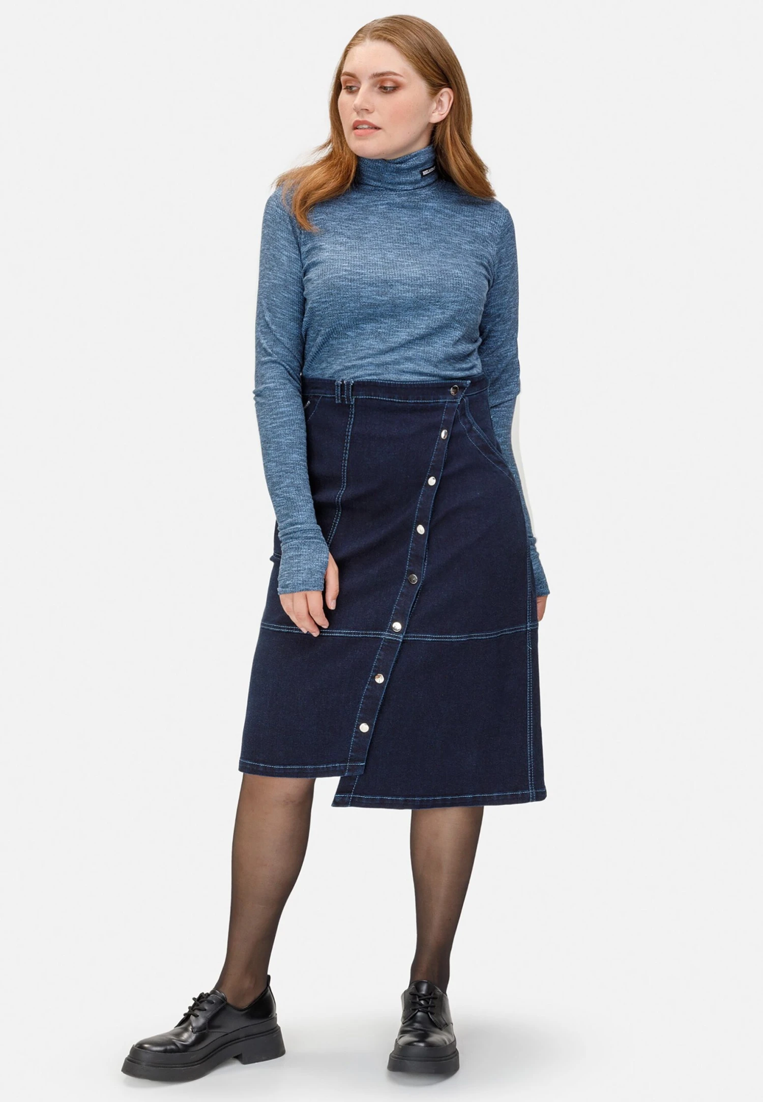 HELMIDGE Wikkelrok - Blau 2 HELMIDGE Wikkelrok - Blau - Afbeelding 2