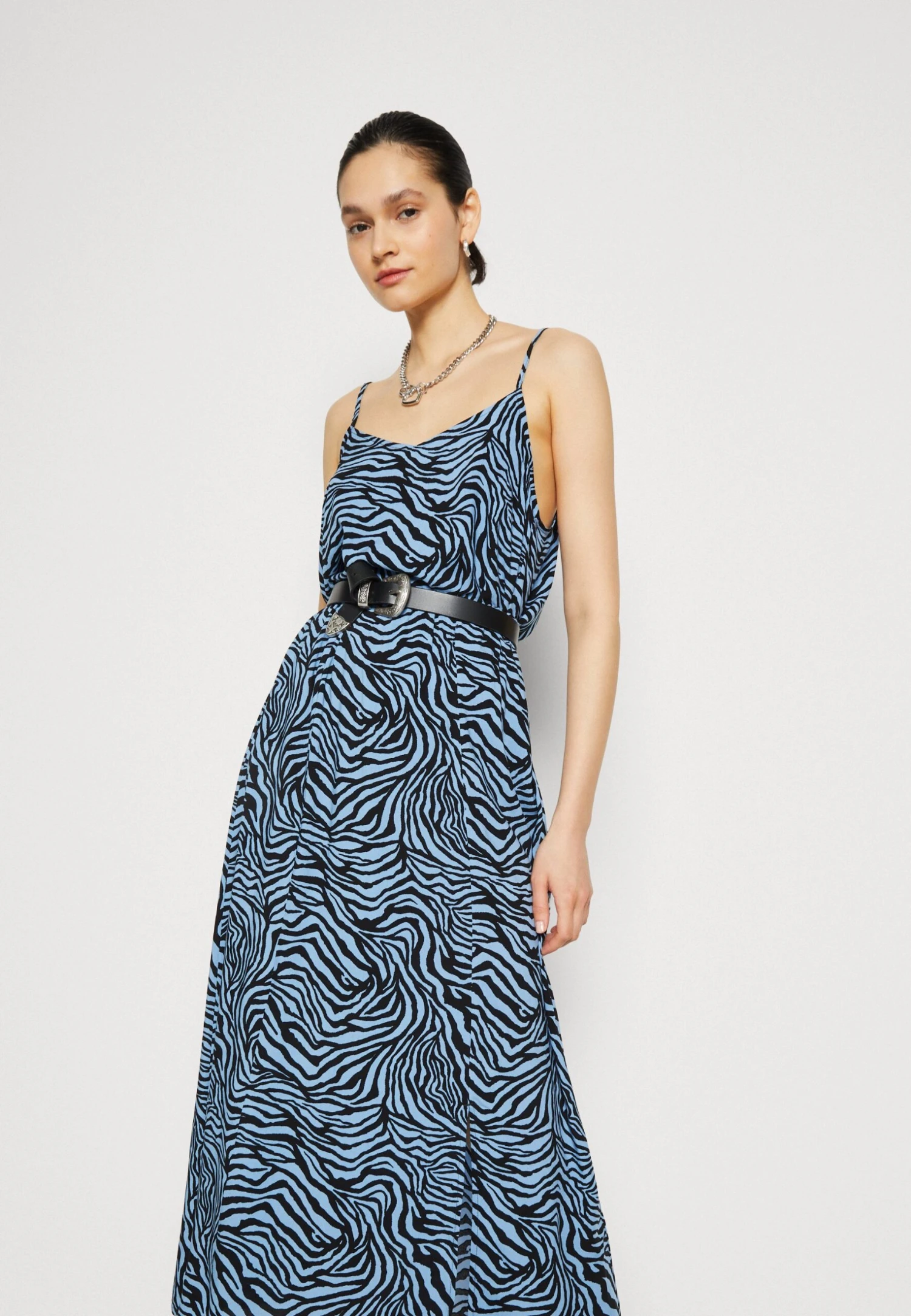 B.young Joella Slit Skirt- Maxirok - Little Boy Blue Mix 4 B.young Joella Slit Skirt- Maxirok - Little Boy Blue Mix - Afbeelding 4