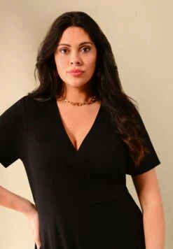 Wrap Short Sleeved- Jerseyjurk - Black 6 Wrap Short Sleeved- Jerseyjurk - Black -Only Mode Winkel 151218bc689d4fc494d0d4ff1b853804