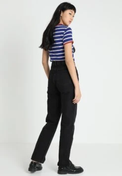 WEEKDAY Rowe Extra High Straight Jeans - Straight Leg Jeans - Echo Black -Only Mode Winkel 152e68f638e84d39818f2645eafc4a03