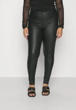 ONLY CARMAKOMA Carblush Zip Coat Pant Plus Size - Broek - Black