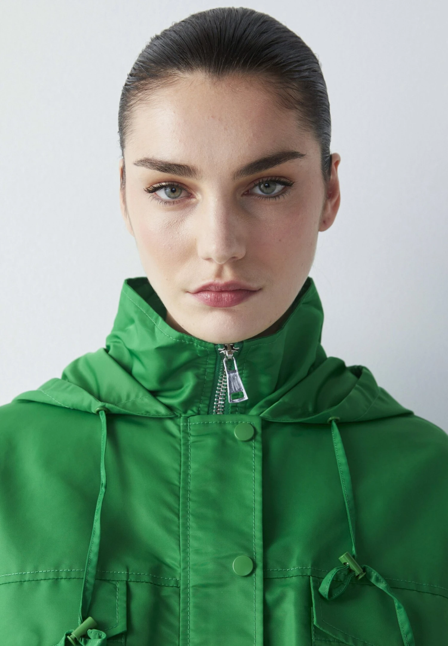 Ipekyol Relaxed Fit Adjustable Waist Coat With Windbreaker - Parka - Green 4 Ipekyol Relaxed Fit Adjustable Waist Coat With Windbreaker - Parka - Green - Afbeelding 4