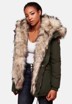 Navahoo Sweety - Winterjas - Olive -Only Mode Winkel 161fced9a8714b9b8e677294652a66e1