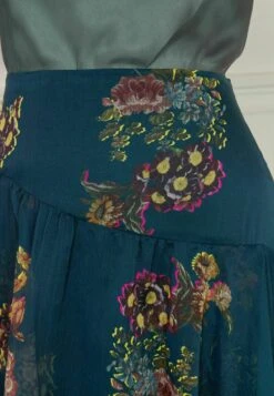 Next Tiered Midi Standard - Maxirok - Preen Navy Blue Floral -Only Mode Winkel 163762c291dc43378f9fa56ca388354d