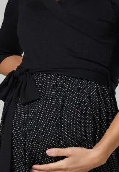 Umstandsnachthemd Mit Stillfunktion - Jurk - Schwarze Punkte 12 Umstandsnachthemd Mit Stillfunktion - Jurk - Schwarze Punkte -Only Mode Winkel 166ab9d5c89b40a7b62f1e3a36f11ee3