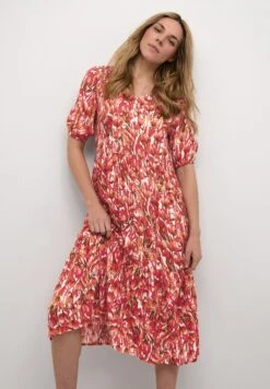 Kaffe Regular Fit - Jurk - Papaya Flower Print