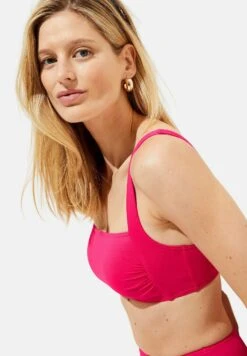 Marks & Spencer Padded Square Neck - Bikinitop - Fuchsia -Only Mode Winkel 17f29055a262407f915db1a0ae89fd72