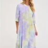 Millermw Flora Long- Blousejurk - Languid Lavender Tie Dye