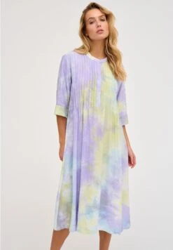 Millermw Flora Long- Blousejurk - Languid Lavender Tie Dye