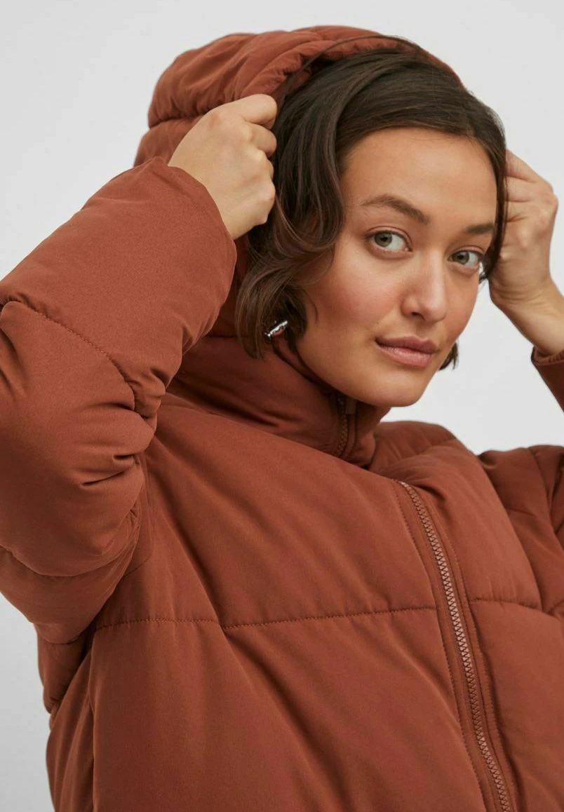 Vila Winterjas - Tobacco Brown 4 Vila Winterjas - Tobacco Brown - Afbeelding 4