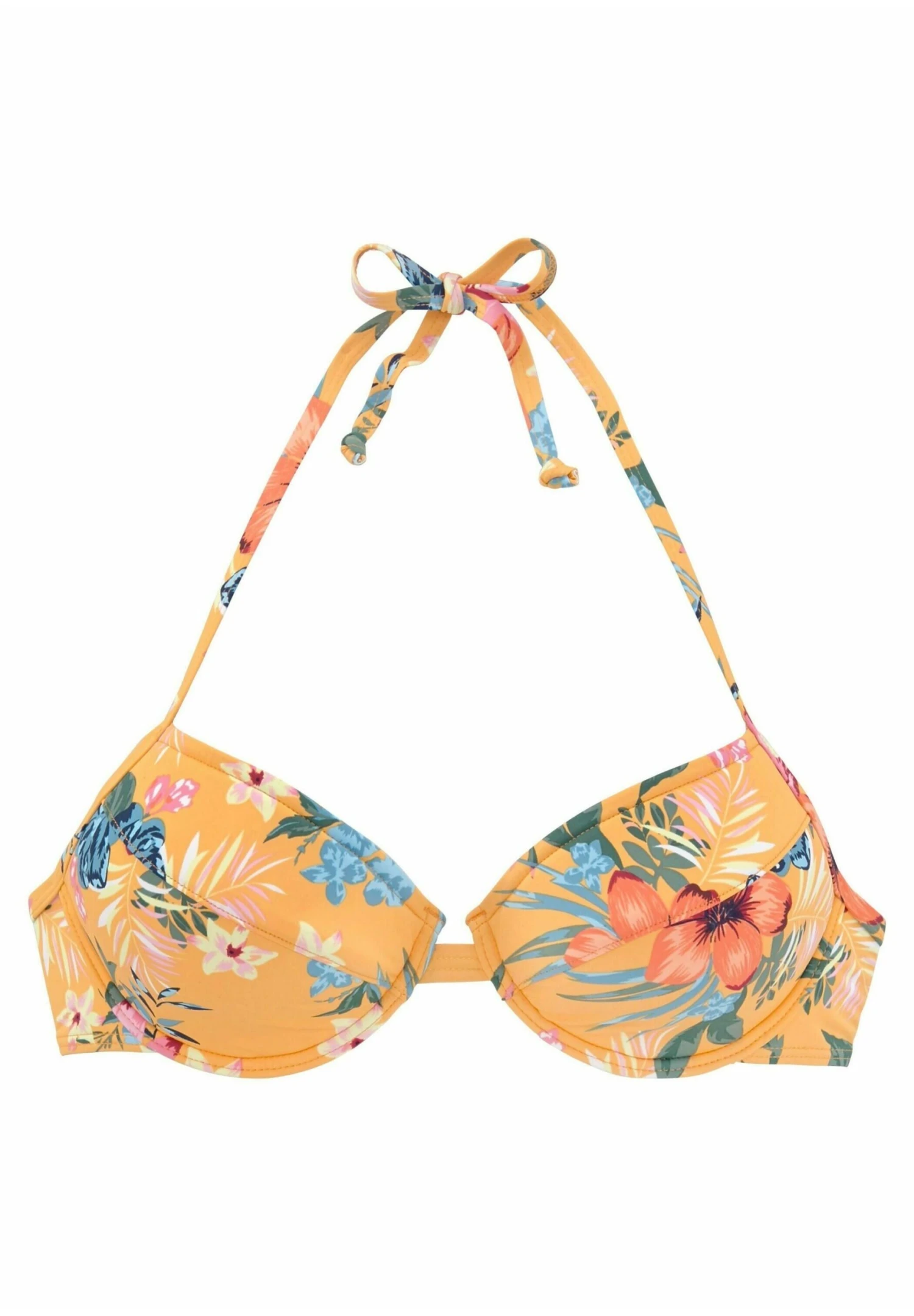 Bench Push Up - Bikinitop - Gelb Bedruckt 1 Bench Push Up - Bikinitop - Gelb Bedruckt