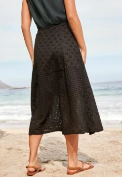 Next Broderie Wrap Standard - A-Lijn Rok - Black -Only Mode Winkel 19074923ef094fd3a90682bb2c26a5e2