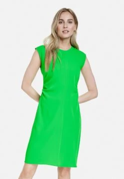 Taifun Arm Kurz Sommer Mit Tailleninszenierung - Jurk - Garden Green