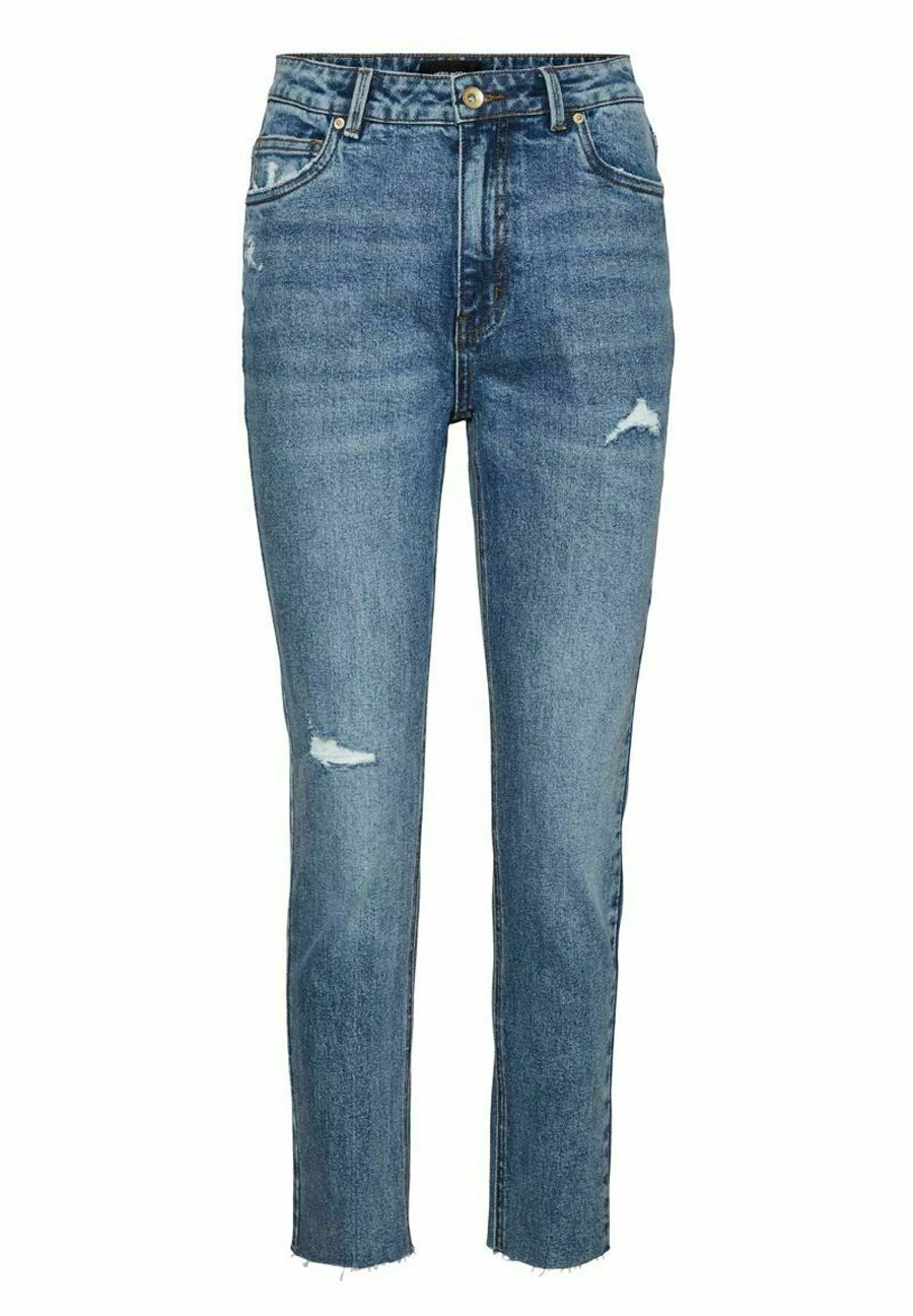 Vero Moda Vmbrenda- Slim Fit Jeans - Medium Blue Denim 1 Vero Moda Vmbrenda- Slim Fit Jeans - Medium Blue Denim