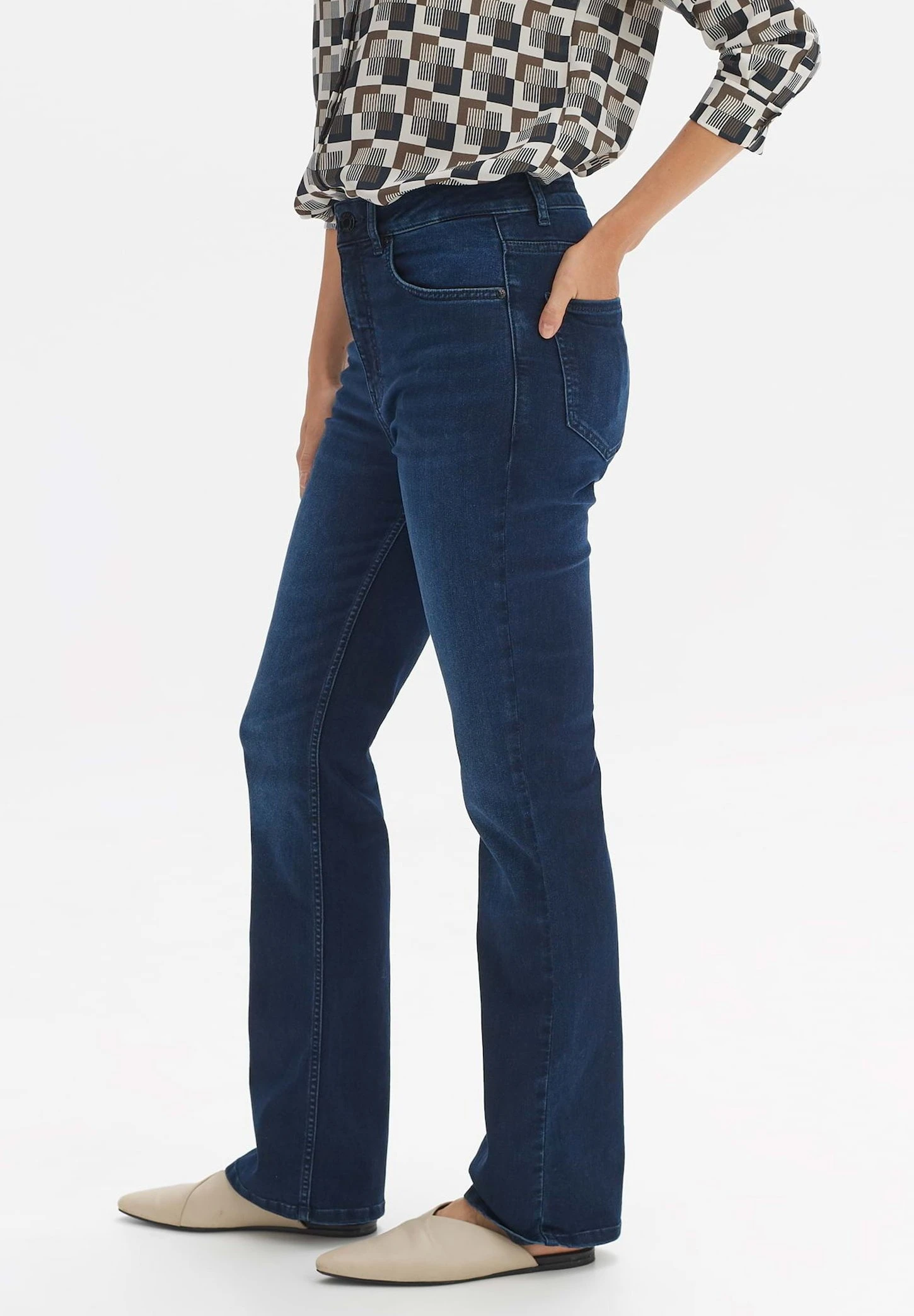 OPUS Edris - Bootcut Jeans - Deep Vintage Blue 6 OPUS Edris - Bootcut Jeans - Deep Vintage Blue - Afbeelding 6