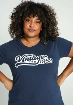 Vintage - T-Shirt Print - Navy 12 Vintage - T-Shirt Print - Navy -Only Mode Winkel 1a262358d6144629b1bb4f20de994125