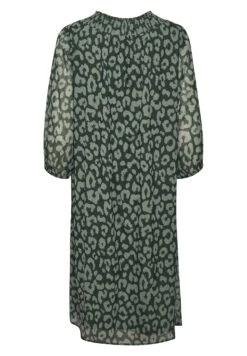 Kaffe Bpcamella Chiffon Dress  - Jurk - Big Leo Print Green Tones -Only Mode Winkel 1a6cd0fe15614ca39e83cdbce7bb22a1