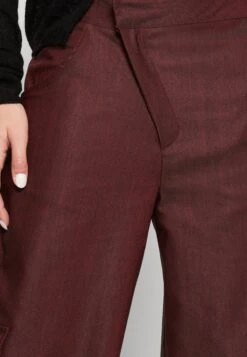 Asymmetric Waistband Trousers - Cargobroek - Dark Red 9 Asymmetric Waistband Trousers - Cargobroek - Dark Red -Only Mode Winkel 1a71893857724285b6e2296d8dfe8dd2