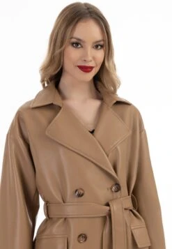 Faina Trenchcoat - Kamel -Only Mode Winkel 1b05bca345534dfbae2cec54b9c26a7c