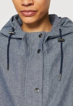 Thought The Chambray Waterproof Jacket - Parka - Blue -Only Mode Winkel 1b40c65133e147cf99cf43ca310da188