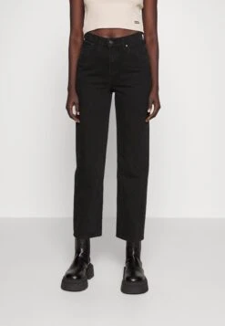 MOTHER Snacks High Waisted Double Stack Hover - Straight Leg Jeans - Smacking Good