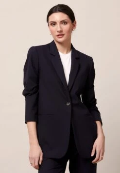 Cassie- Halflange Jas - Navy