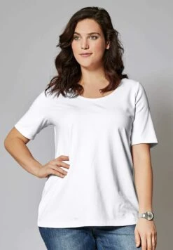 By Happysize - T-Shirt Basic - Weiß