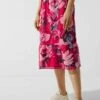 STREET ONE Volant Print - A-Lijn Rok - Pink