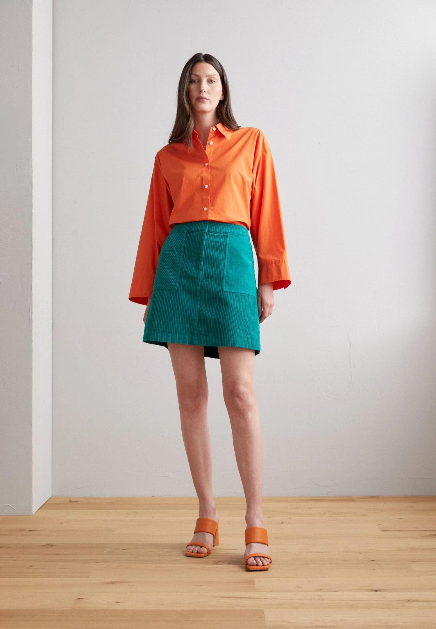 B.young Disune Skirt - A-Lijn Rok - Cadmium Green 2 B.young Disune Skirt - A-Lijn Rok - Cadmium Green - Afbeelding 2