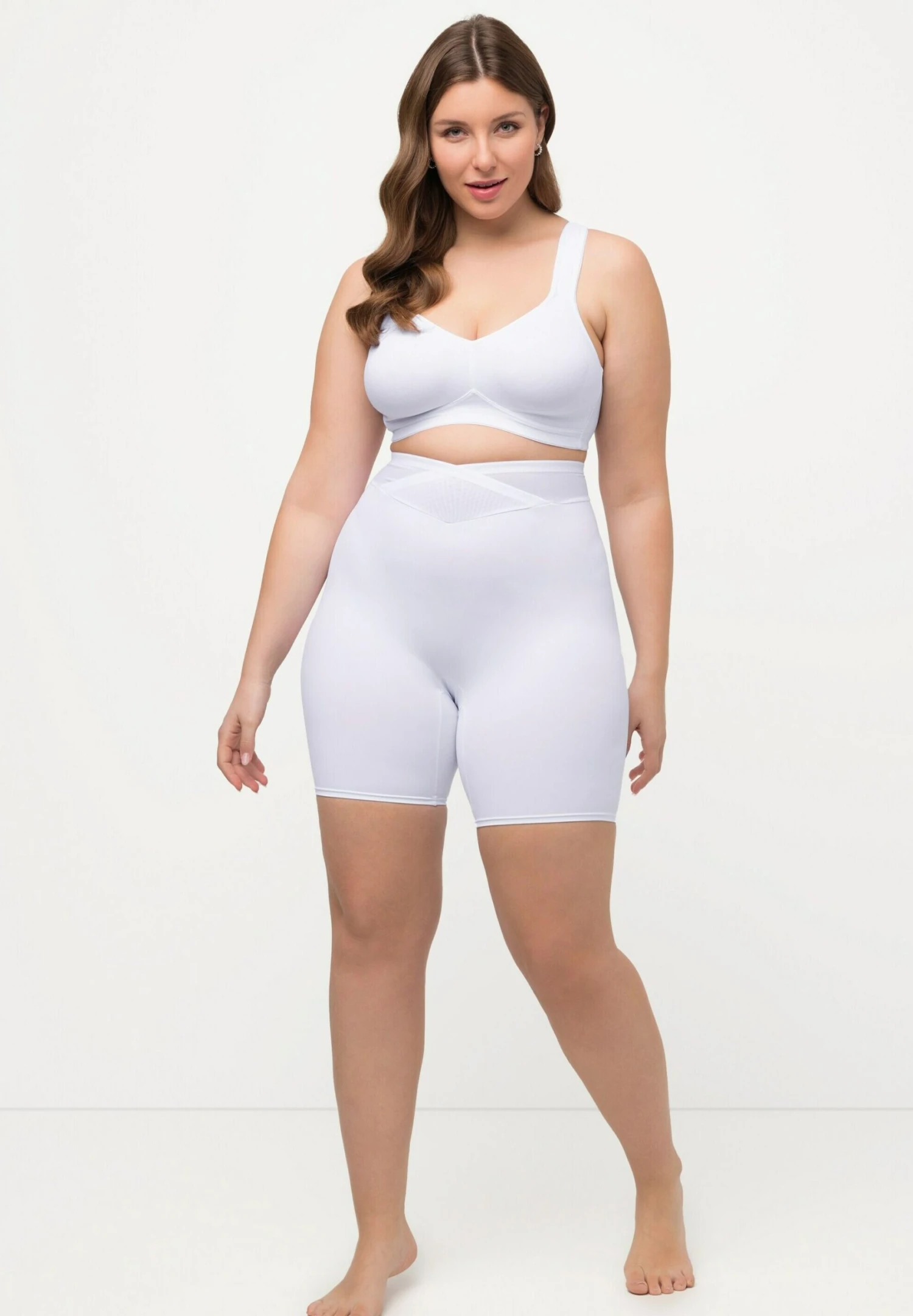 Ulla Popken Breiter Bund Wickeleffekt High Waist - Shapewear - Schneeweiß 2 Ulla Popken Breiter Bund Wickeleffekt High Waist - Shapewear - Schneeweiß - Afbeelding 2