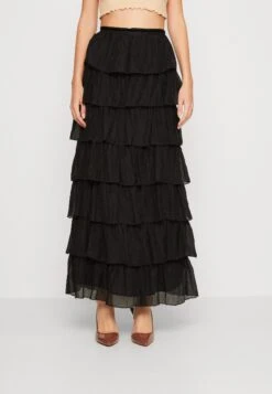 SISTER JANE Guest Ruffle Skirt - Maxirok - Black