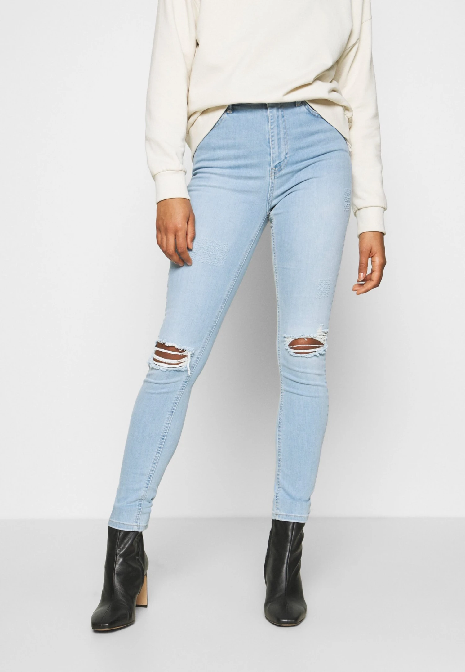 NA-KD High Waist - Jeans Skinny Fit - Light Blue 1 NA-KD High Waist - Jeans Skinny Fit - Light Blue