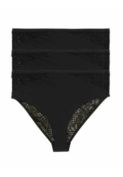 Marks & Spencer 3 Pack Brazilian - Slip - Black