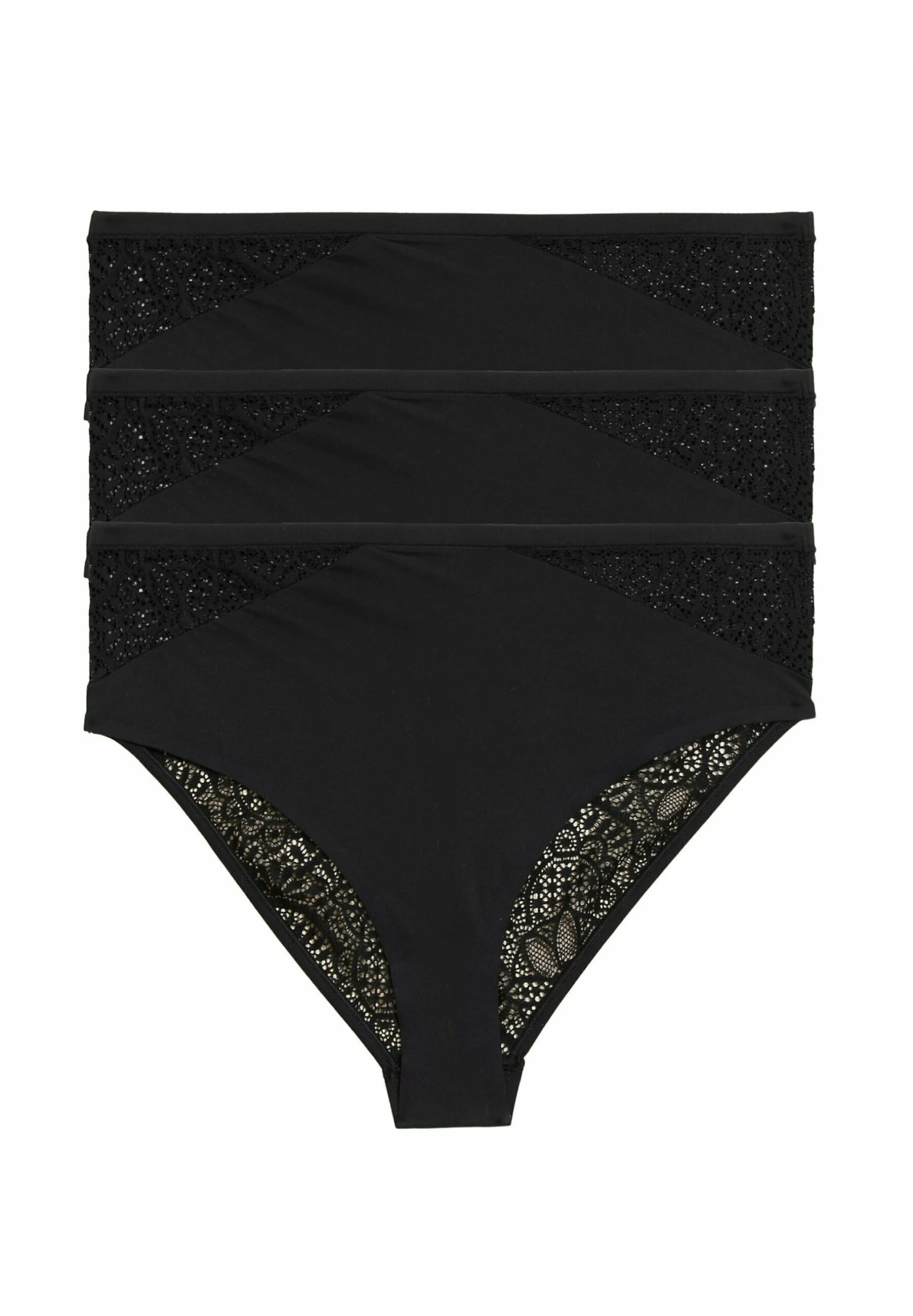 Marks & Spencer 3 Pack Brazilian - Slip - Black 1 Marks & Spencer 3 Pack Brazilian - Slip - Black