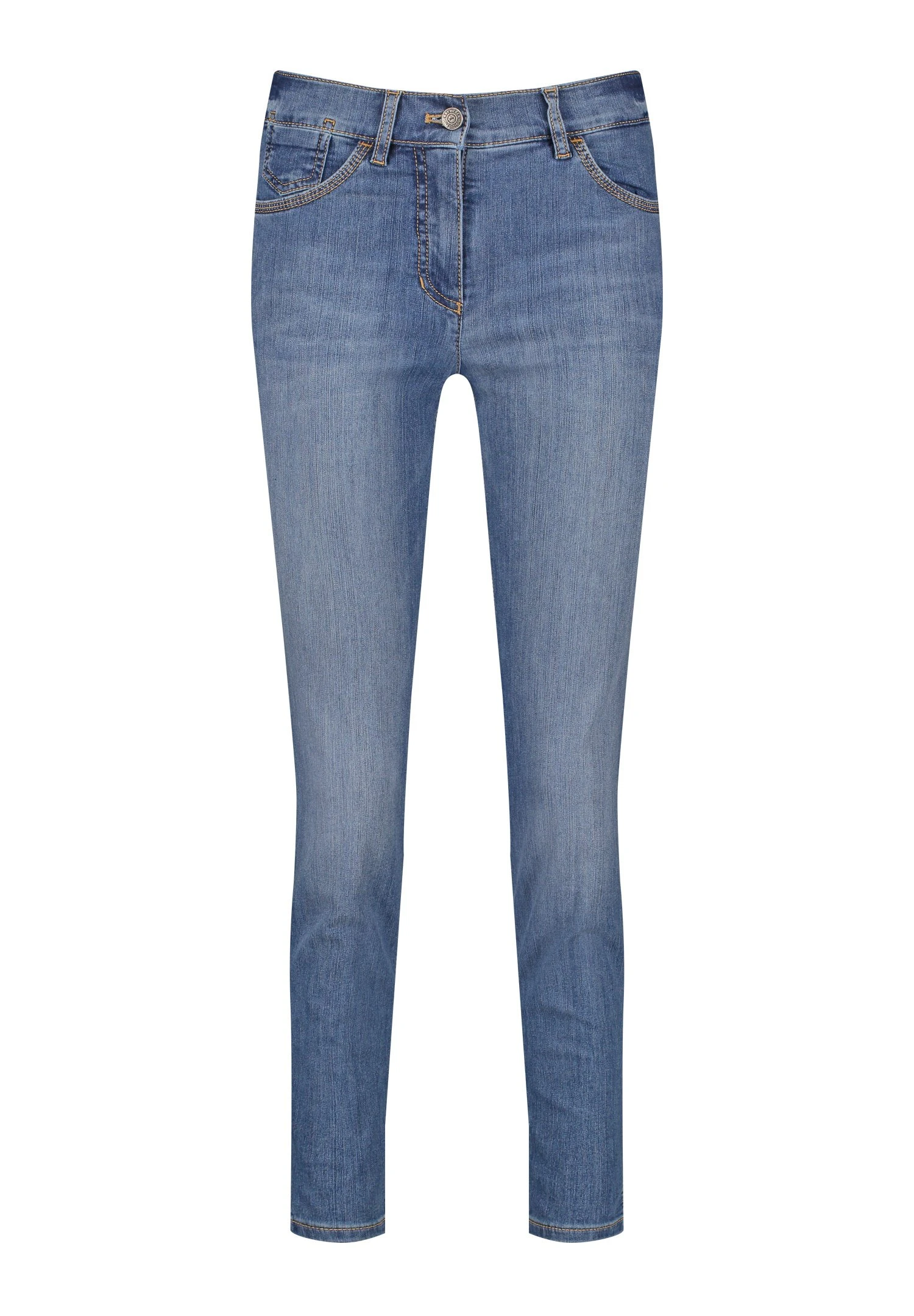 Gerry Weber Best4Me Cropped - Slim Fit Jeans - Blue Denim Long Use Und Baffi 5 Gerry Weber Best4Me Cropped - Slim Fit Jeans - Blue Denim Long Use Und Baffi - Afbeelding 5