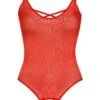 With Thin Straps Silvia - Body - Red